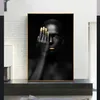 Sexy African Black Gold Woman Pictures canvas prints decoratieve schilderij muurkunst voor woonkamer posters geen frame275i