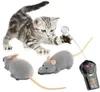 Divertenti animali RC telecomando senza fili RC elettronico ratto topo topi giocattolo per cucciolo di gatto giocattolo per bambini regali Y2004135840050