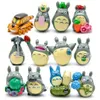 12PCS STUDIO GHIBLI TOTORO MINI樹脂アクションフィギュアHayao Miyazakiミニチュアケーキトッパー図