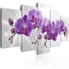 Peinture à l'huile moderne sur toile fleurs abstraites décor à la maison fleurs d'orchidée peinture à l'huile décorative sur toile Art mural fleur Picture274U