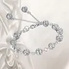 Charm Bracelets Boho Hollow Ball Silver Color Bracelet Fashion Womens Bangle Jewellery Gift