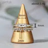 Ringar Silver/Gold Color Ring Set Women Midi Finger Rings Wedding Anniversary Jewelry Gifts LDD240311