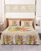 Spódnica z łóżkiem jesień wina lufy retro elastyczna pasja łóżka z poduszkami na poduszce materace pokrowca pościel