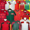 2023 2024 모로코 축구 유니폼 홈 홈 레드 어웨이 흰색 하키 미 ziyech alioui munir 품질 22 23 24 maillots de foot maillot Maroc Retro 1998 Long Sleeve