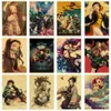 Paintings Canvas Painting Anime Demon Slayer Poster Wall Artist Home Decor Birthday Gift Picture Cuadros For Living Kids Room Deco218U