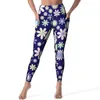 Leggings da donna Pantaloni da yoga margherita gialla con tasche Stampa floreale carina Collant sportivi divertenti a vita alta sexy Leggins da allenamento grafici