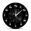 Okresowy stolik elementów Wall Art Symbole chemiczne zegar ścienny Educational Elemental Display Class Clocks Prezent nauczyciela 234o