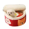 Lits pour chats, meubles, produits pour animaux de compagnie, tente d'hiver, nouilles amusantes, petit lit pour chien, sac de couchage, coussin, accessoires en peluche pour chats, 256O