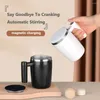 Mugs Self Stirring Mug Coffee Cup USB Rechargeable Automatic Magnetic 380ml Mixing Stainless Steel