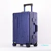 Suitcases 20''24''Pure Aluminum Shell Suitcase On Wheels Trolley Luggage Lock Mala Valise De Voyage Avec Roulettes