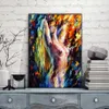 Body Art Nude Girl Women Modern Pictures Palette LNIFE Print Oil Painting for Bedroom Living Room Home Wall Decor No Frame302V