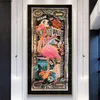 Graffiti Flamingo Op Gouden Dollar Abstract Art Prints Geld Foto's Op Canvas Muurschildering Voor Woonkamer Home Decor Posters239B