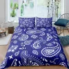 Paisley Bandana Printed 2 3pcs Duvet Cover Bedding Sets With Pillow Case Luxury Bedspread Single Full Queen King Size H0913270j