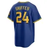 24 Ken Griffey Jr. Jersey 44 Julio Rodriguez Baseball Jerseys Seattles 36 Logan Gilbert Suzuki Ichiro Mariners 3 JP Crawford Cal Raleigh Ty France Luis Castillo