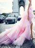 Designer Cupcake Ruffles Party Prom Dresses 2022 Pink Ball Gown Tulle Pleats Four Layers Unique Strapless Dresses Evening Wear Gow8204939