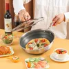 Wok antiaderente 28 cm padella in acciaio inossidabile 316L cinese a nido d'ape fondo antiaderente pentole da cucina di fascia alta kitche 240308