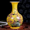 Jingdezhen Ceramic Plum Big Vase Colorful flower vase flower arrangement new Chinese living room home decoration264n