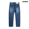 Jean bleu, coupe ample, petite jambe droite, pantalon long haut de gamme pour homme, tendance