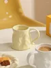 Mugs Household High-Quality Couple Creative Irregular Underglaze Ceramic Breakfast Cup Office Lady Simple Coffee