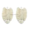 Autres boucles d'oreilles rétro en forme de feuille de coton de style bohémien, accessoires de bijoux de bricolage, produits faits à la main, Drop Deliv Dhgarden Dhi7M