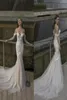 2020 New Riki Dalal Off Shoulders Sweetheart Mermaid Wedding Dresses with White Lace Appliques Tulle Beach Wedding Bridal Gown6508392