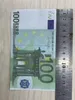 Фактическая коллекция иностранных денег 50 евро 100 копий банкнот валюты 10 20 поддельных размеров 200 монет Xtphb 1:2 Жетоны Чип-реквизит Britis 500 Jlqnn