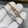 Designer Bracelet Fredjewelry Precision Cnc 18k Rose Gold Sailing Ushaped Horseshoe Buckle Bracelet for Women Exquisite Light Luxury Girlfriend Couple Bracelet