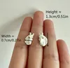 Stud Earrings 1 Pair Of Uniquely Designed White Sketched Texture Horse Head Earring Neutral Animal Party Jewelry Accessories Gifts