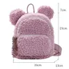 Zaini per bambini carini Zaini per borse in peluche con cappello da coniglietto per bambini in età scolare Zaino per mini scuola per ragazze Zaino per cartoni animati 240305