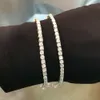 Chaîne de Tennis en or 10K 14K, bijoux fins de 3 Mm de large, chaîne de Tennis en diamant, colliers de bracelets cultivés en laboratoire HPHT
