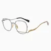 Montature per occhiali da sole Arrivials Occhiali da vista in titanio puro Irregualr Montatura a forma speciale Tendenza della personalità della moda Occhiali Steampunk