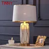 Lamps Shades TINNY Contemporary ceramics Table Lamp luxurious Living Room Bedroom Bedside Desk Light Hotel engineering Decorative L240311