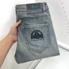 Ungdomsjeans för män jeanbaggy män klassiska byxor tvättade gamla jean denim streetwear orolig rippad cyklist jean smal fit motorcykel rock byxor byxor jeans