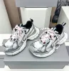 3XL Sneaker Designer Chaussures Femmes Hommes Casuals Cuir Triple Baskets Noir Blanc Rose Cuir Mesh Tess.s Gomma Baskets Baskets