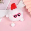 Porte-clés boule de fourrure elfe, poupée mignonne, pendentif, Imitation cheveux de lapin, dessin animé, accessoires de sac en peluche, vente en gros, 2024