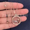 Desginer chopard joias Xiao Family Colar Novo produto Sun Moon Stars Chopin Colar cheio de diamantes Estrelas Lua e corrente de colar para mulheres