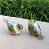 Delicate Porcelain Lovers Bird Miniature Decorative Ceramic Birdie Item Figurine Desktop Ornament Handicraft Present Accessories 2273Y