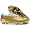 Högkvalitativ fotbollsstövlar x Speedportal Metal Spikes Athletic Running Football Cleats Mens Bekväma tränare Mjuka läder Strong Shoes Scarpe Calcio