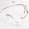 Hel-lyx-varumärket Silhuett Titanium Rimless Optical Glasses Frame Inga skruvrecepteglasser med Bax 217o