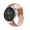 La plus récente montre 4 Pro Smartwatch BT Music Call sans fil charge montres-bracelets Fitness Tracker surveillance de la fréquence cardiaque ronde montre intelligente double sangles