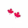Emblème de feuille d'érable canadien, biens culturels, motif de feuille d'érable, broche en métal laqué, Mini broches à bouton papillon pour costume