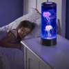 LED-Nachtlicht Das Hypnoti-Quallen-Aquarium Siebenfarbige LED-Ozeanlaterne Lichter Dekorationslampe für Kinderzimmer Kindergeschenk Y22064