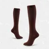 Chaussettes et bas de sport pour hommes et femmes, couleur unie, jambe fine