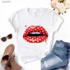 Vrouwen T-shirt Vrouwen Harajuku Tops Zomer Tops Grafische Tees Vrouwen Lippen Kaii T-shirt Kleding Meisje Muis T-shirt Drop verzending 240311