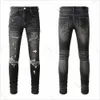 Jeans pour hommes Jeans de marque pour hommes randonnée Pantalon déchiré Hip hop High Street Marque de mode Pantalones Vaqueros Para Hombre Moto Broderie près du corps W1