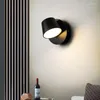 Lâmpada de parede interior 8w led luzes teto estilo moderno rotação dupla cabeça casa quarto cabeceira sala estar leitura