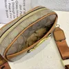 Designer Commuter Bag for Women Classic Metal Carriage Single Shoulder Crossbody Bag Avery Double Zipper Camera Small Square Women