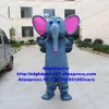 Mascot Costumes Grey Elephant Elephish Mascot Dorosły Cartoon Postacie strój kombinezonu Kostek biznesowy Kostium ZX1296