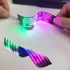 RVB Flexible Affichage Couleur Écran LED Module Bande Lumineuse App Bluetooth DIY Chapeau Vêtements Sac Chaussures Mot Défilement Matrice Écran 240226