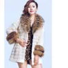 헤이닝 한국 버전 New Fox Collar Women 's Medium Length Otter Rabbit Faux Fur Slim Fit 코트 대형 크기 2790